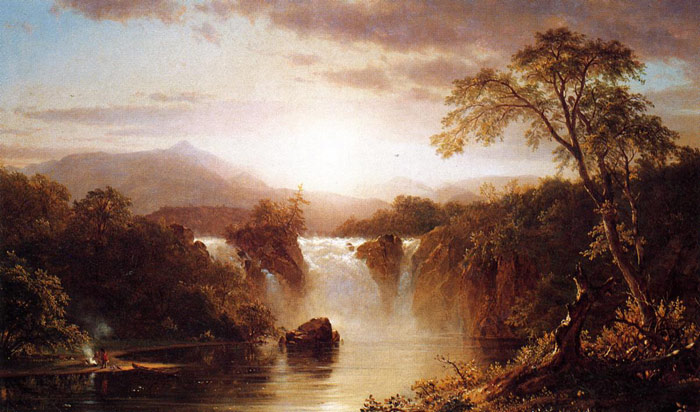 Landscape With Waterfall, 1858