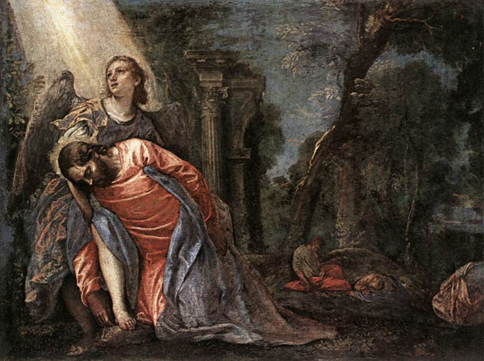 Christ In The Garden Supported By An Angel,c.1580