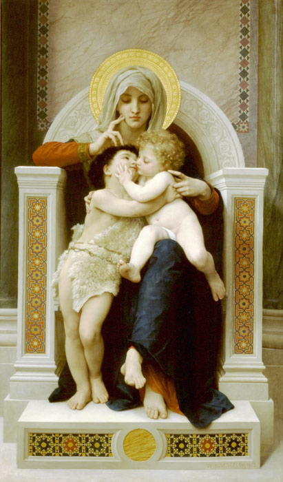 La Vierge, L'Enfant Jesus Et Saint Jean Baptiste [The Virgin, The Baby Jesus And Saint John The Baptist], 1875