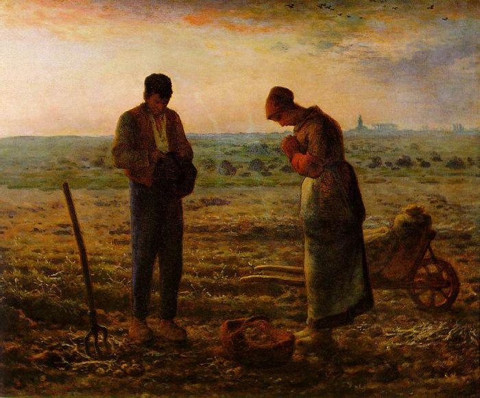 Millet Oil Paintings - The Angelus