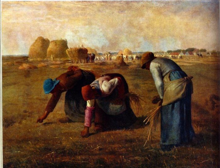 Millet Oil Paintings - The Gleaners