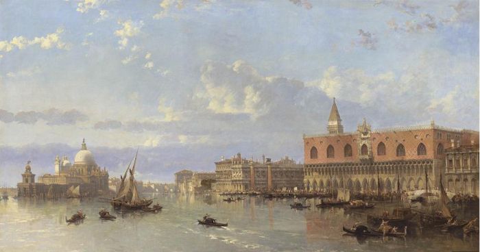 Roberts Paintings - A View Of The Doge's Palace And The Piazzetta, Venice