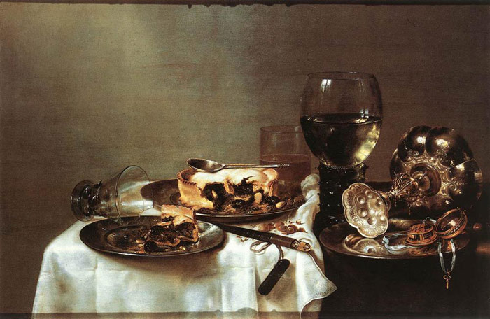 Breakfast Table With Blackberry Pie, 1631