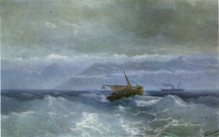 Caucasus Mountains From The Sea, 1899