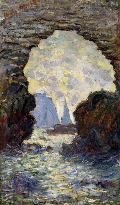 The Rock Needle Seen Through The Porte D' Aumont , 1885